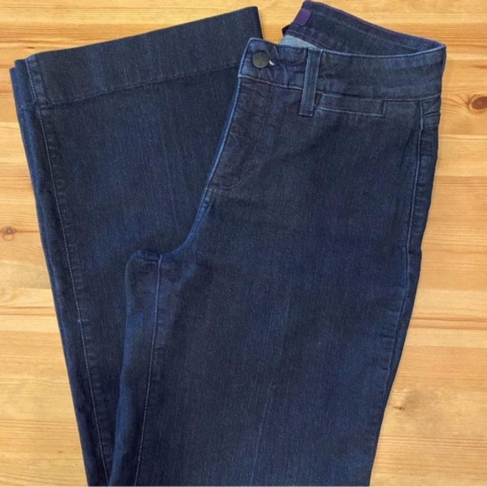 NYDJ Wide Leg Trouser Jeans Teresa  Dark Wash - Picture 14 of 16